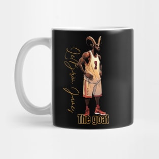 Lebron James goat Victor illustration artwork Mug